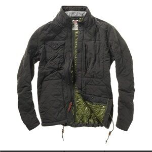 Relwen Quilted Insulated Tanker Jacket in charcoal